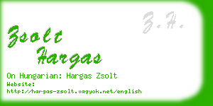 zsolt hargas business card